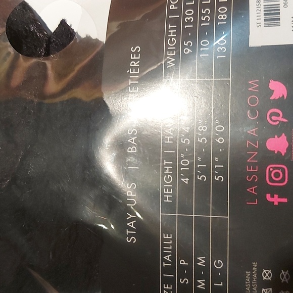 La Senza Black Fishnet Stayups/ Thigh High - Picture 3 of 3